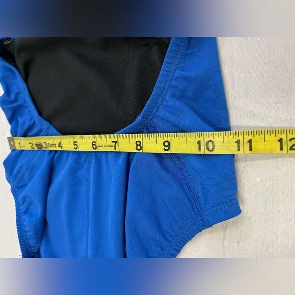 NIKE Womens Royal Blue Performance One-Piece Swimsuit Lined Hydrastrong 32 sz 6 - Picture 9 of 14